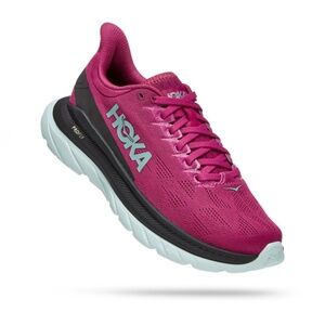Hoka One One Women's Mach 4 Magenta and Black Running Shoes